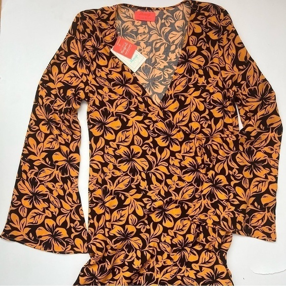 NWT Maaji Sunset Elixir Kimono Wrap Cover Up Long Floral Dress - Picture 8 of 13